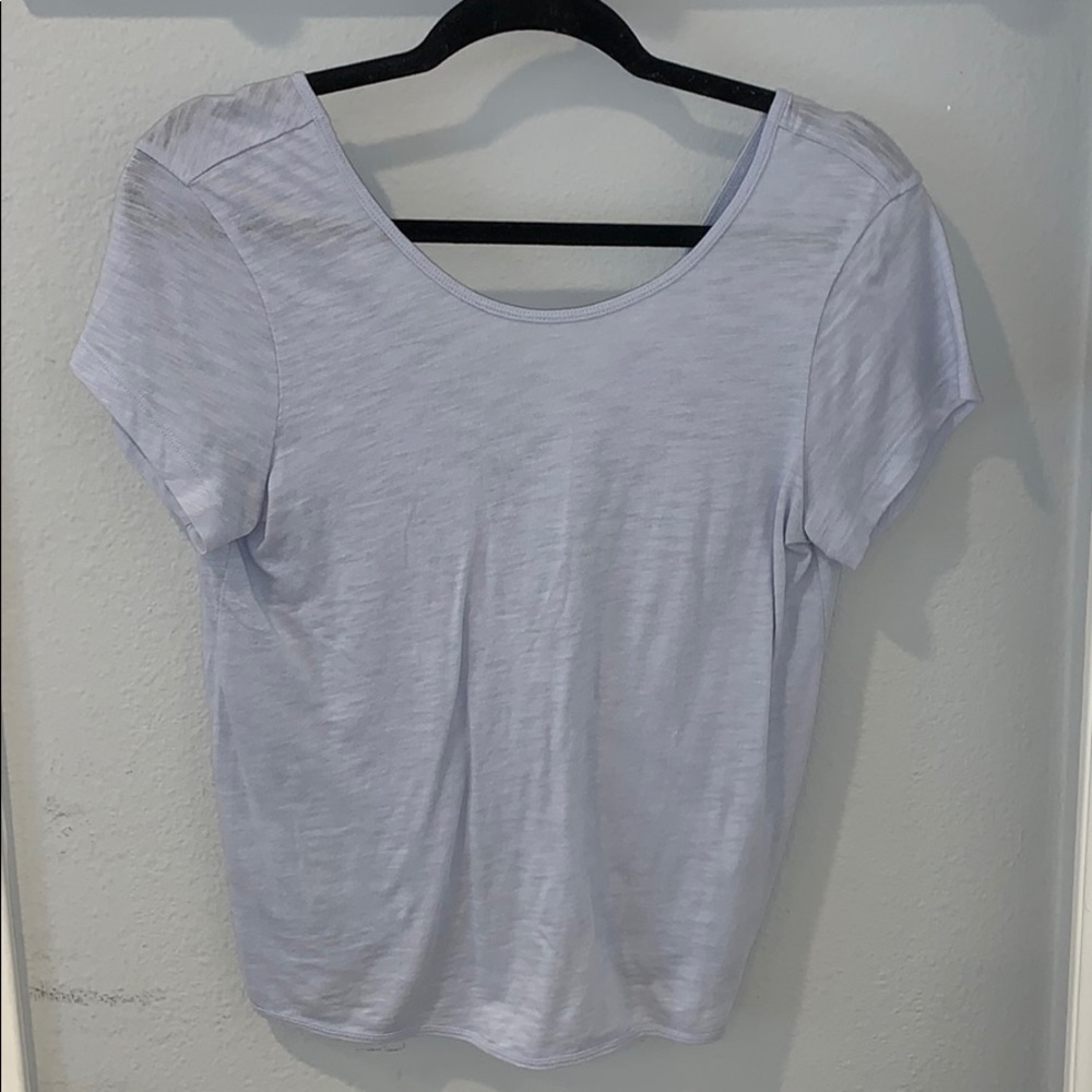 Blue Tee with cute back design